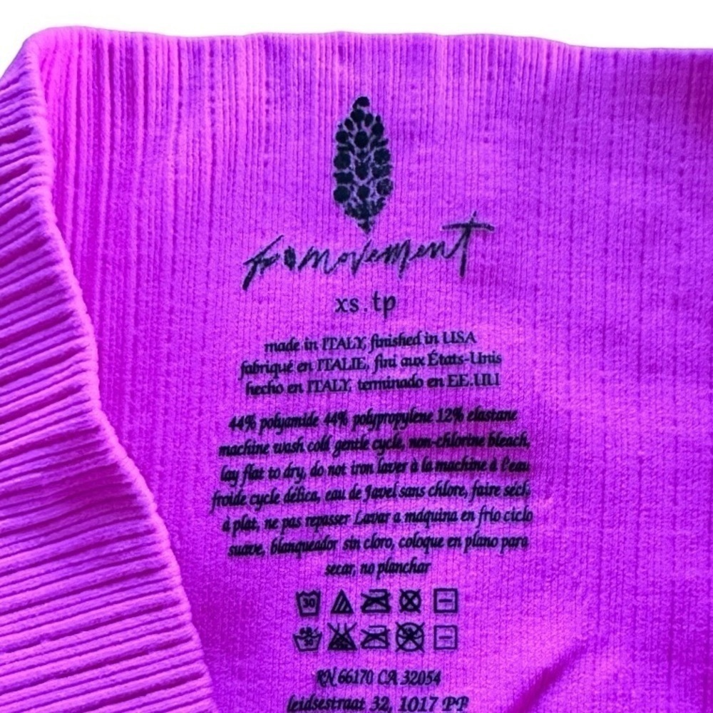 FP Movement by Free People 7/8 Length Good Karma Leggings Hot Pink NWOT XS - Picture 7 of 10